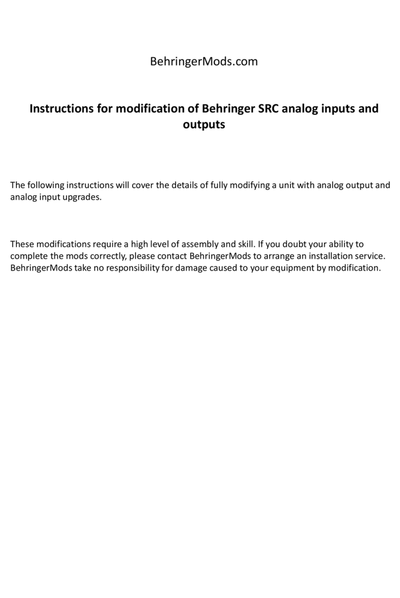 Behringer SRC Series User manual