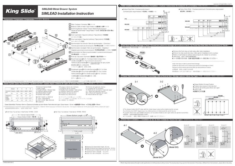 King Slide SIMLEAD User manual