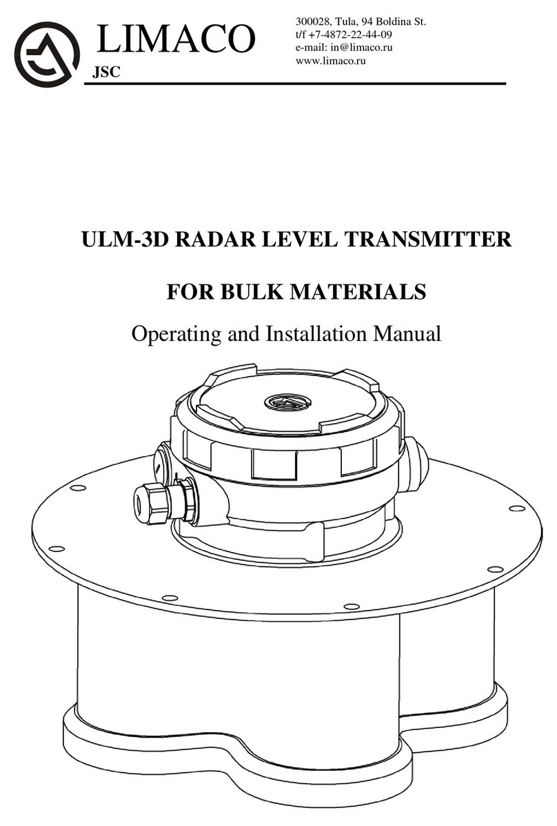 Limaco ULM-3D Series OPERATING AND INSTALLATION Manual