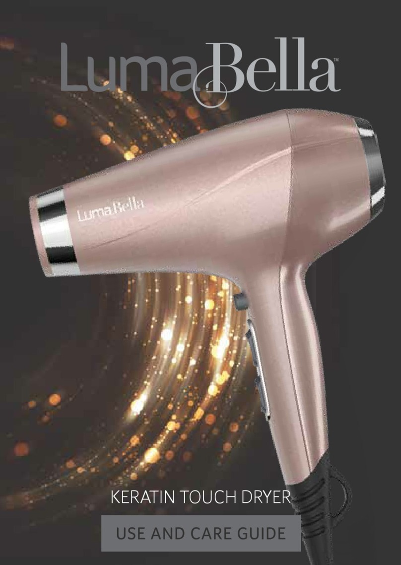 LumaBella LB25D Use and care guide