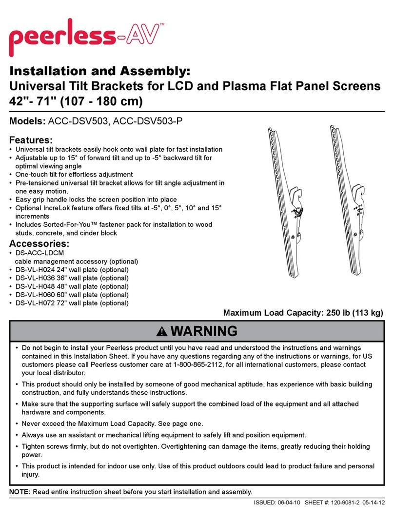 peerless-AV ACC-DSV503 Installation and assembly