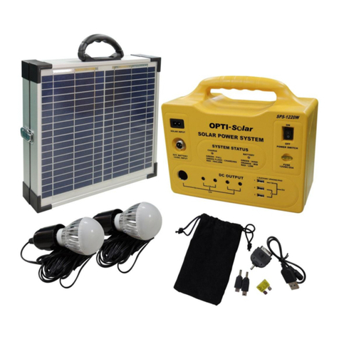 opti-solar MSS-20 Super User manual