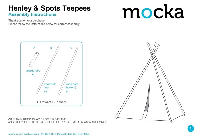 Mocka Henley Teepees Assembly instructions