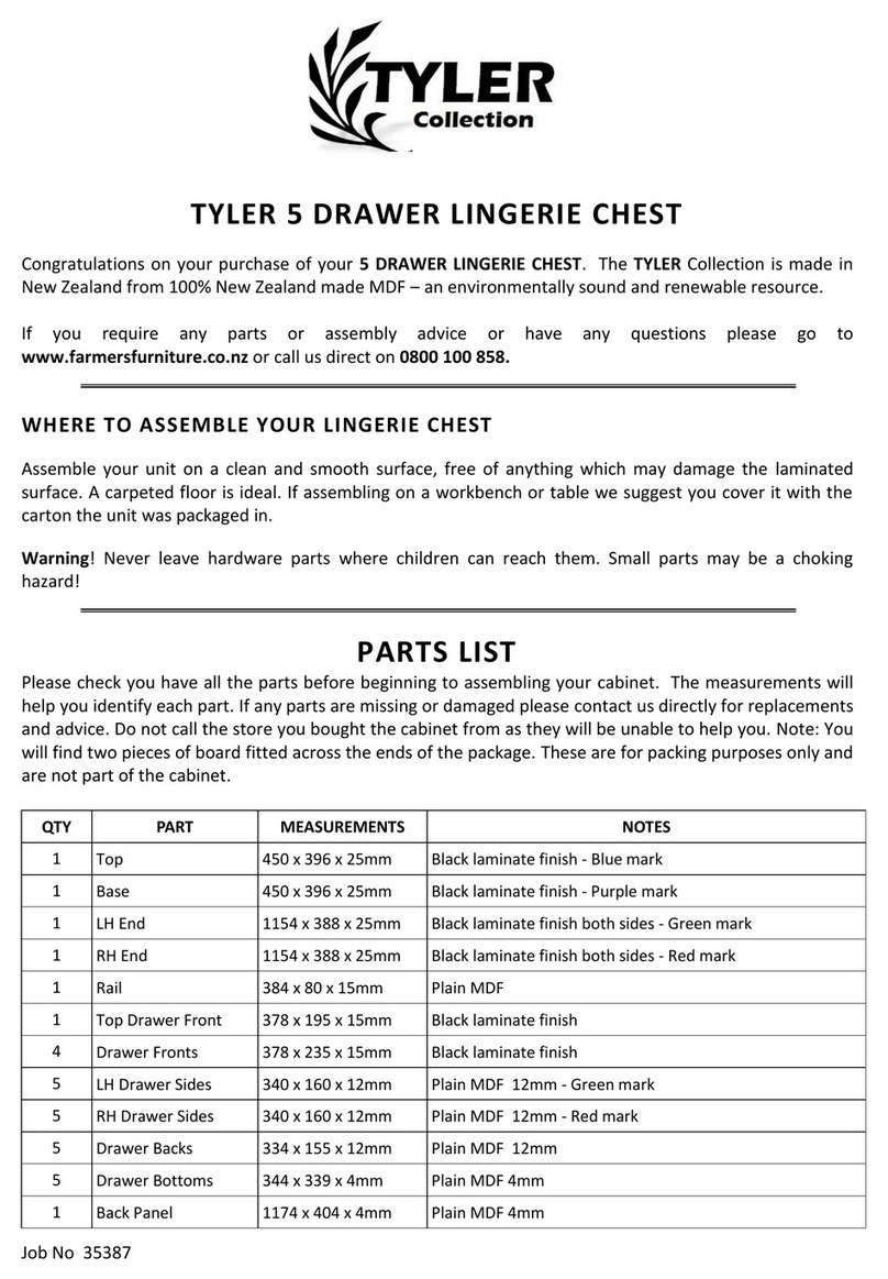 Compac Furniture Tyler FTL5 User manual Compac Furniture Tyler FTL5 User manual