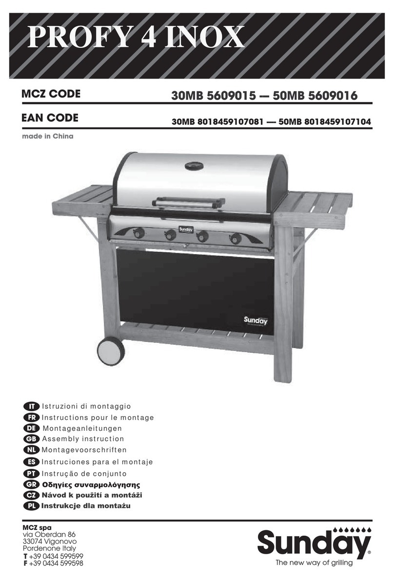 Sunday PROFY 4 INOX User manual