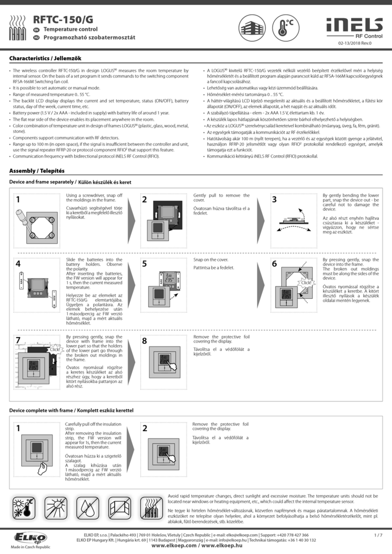 Elko iNELS RFTC-150/G User manual