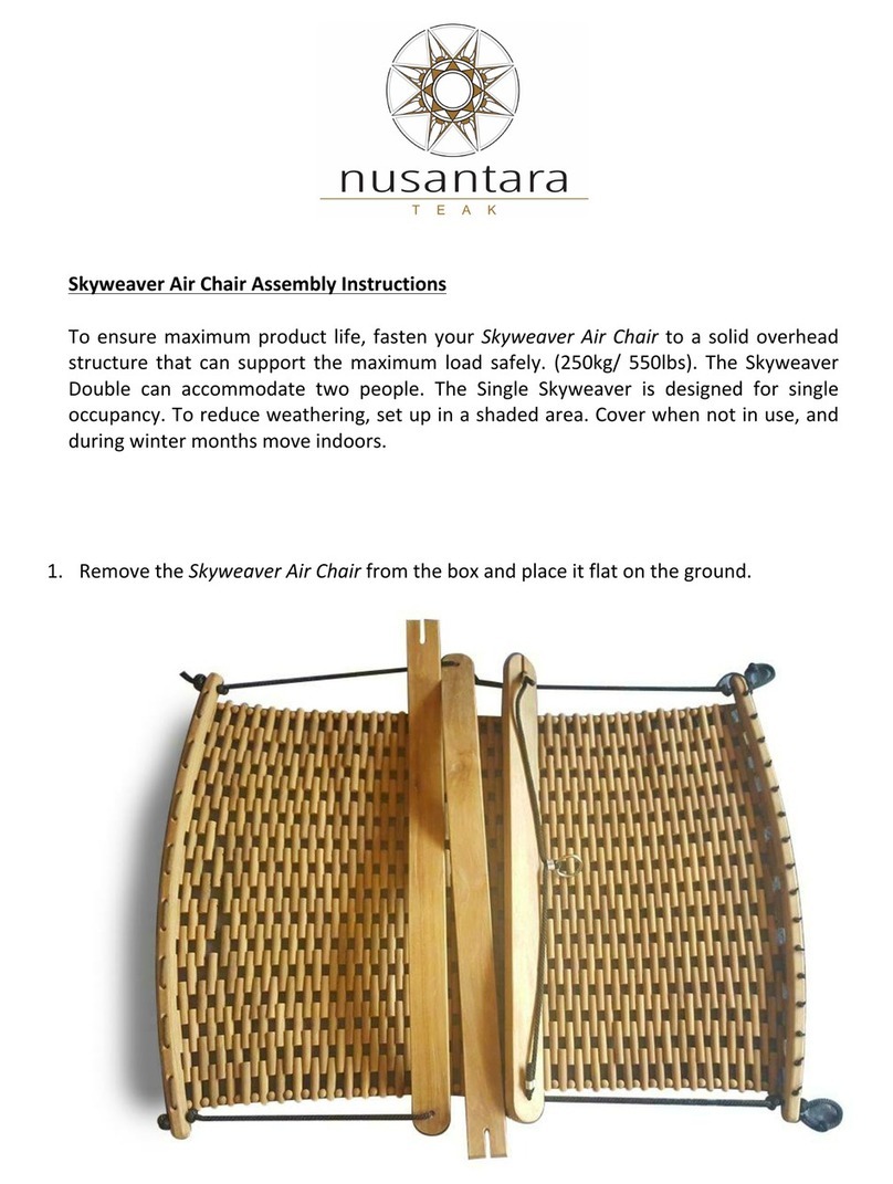 nusantara TEAK Skyweaver Air Chair Assembly instructions nusantara TEAK Skyweaver Air Chair Assembly instructions