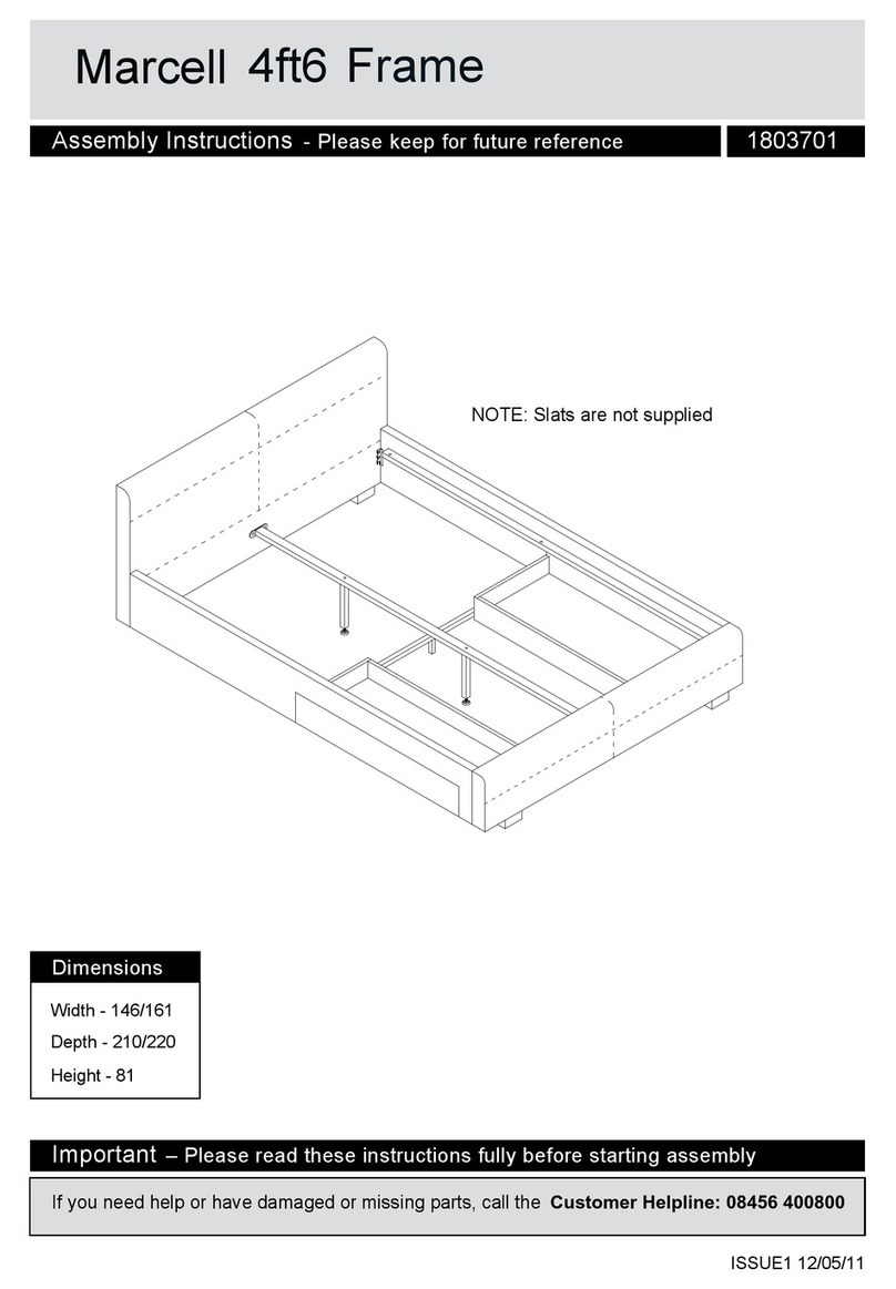 Argos Marcell 4ft6 Frame User manual Argos Marcell 4ft6 Frame User manual
