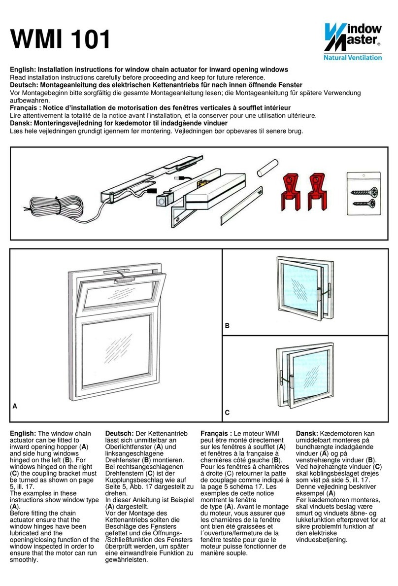 WindowMaster WMI 101 User manual