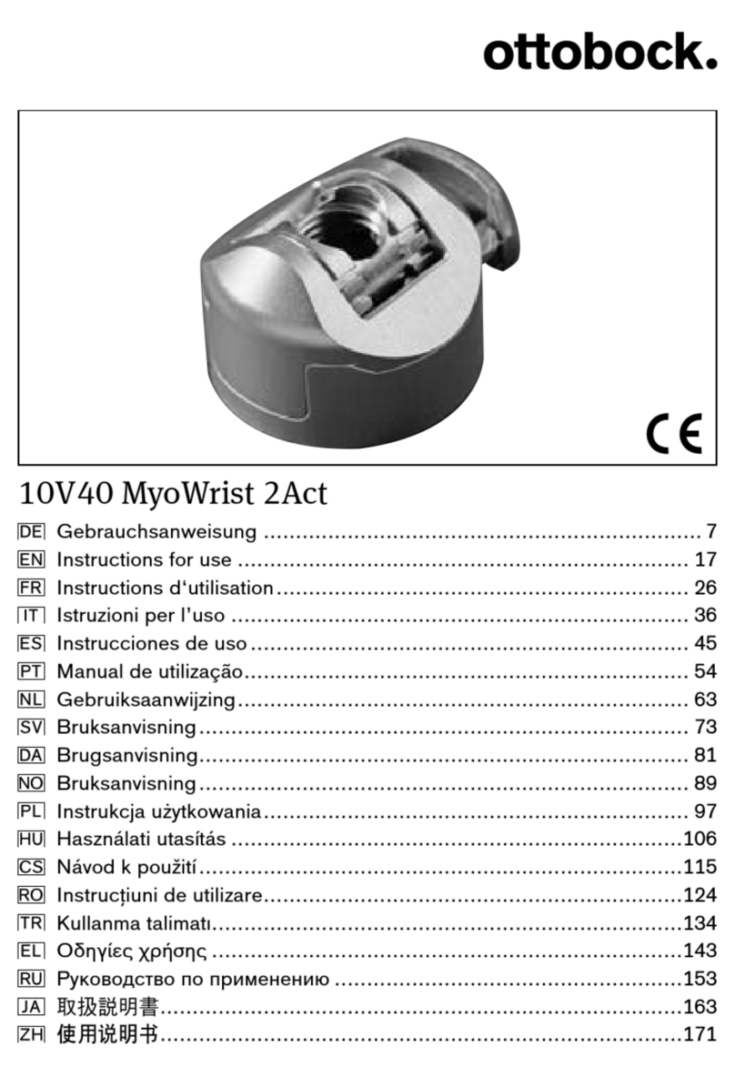 Otto Bock 10V40 MyoWrist 2Act Instructions for use