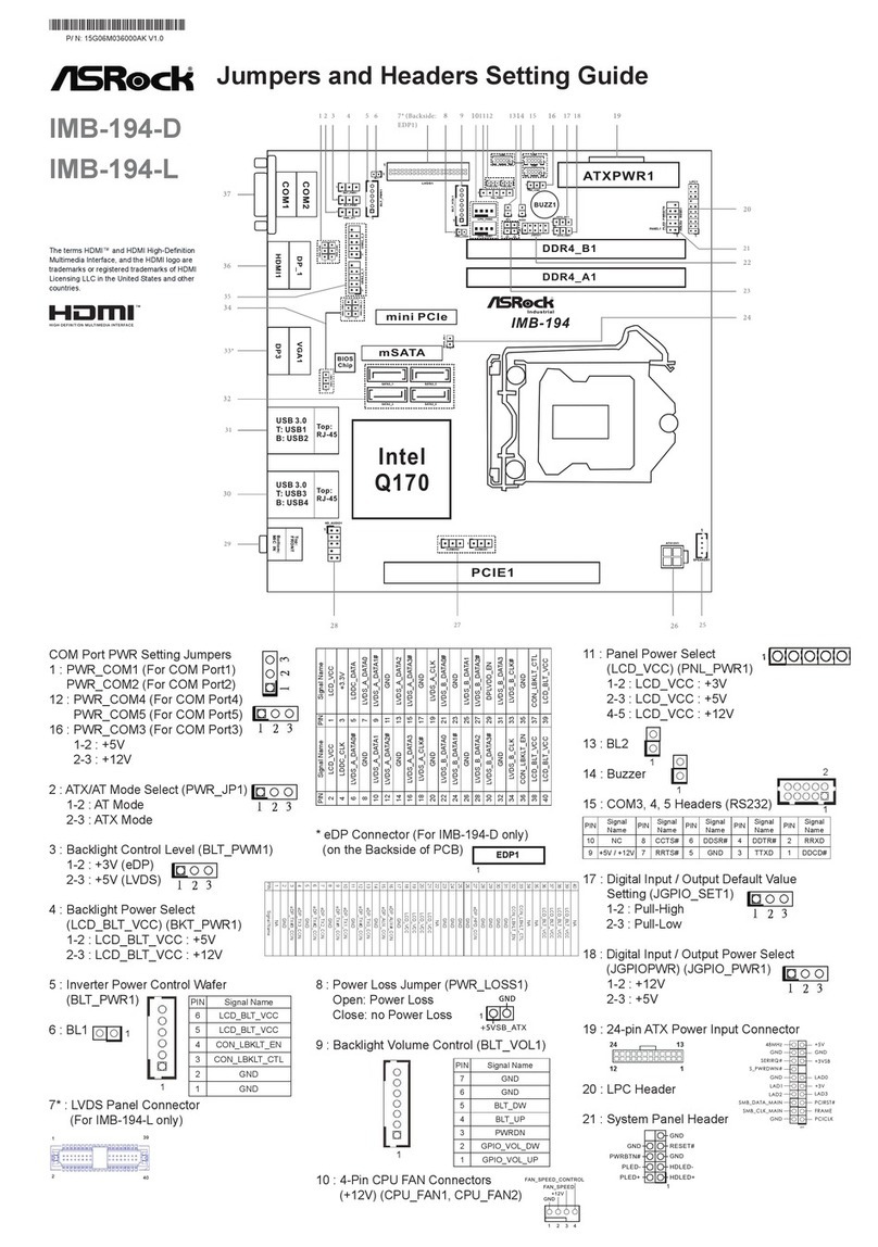 ASROCK IMB-194-D User instructions