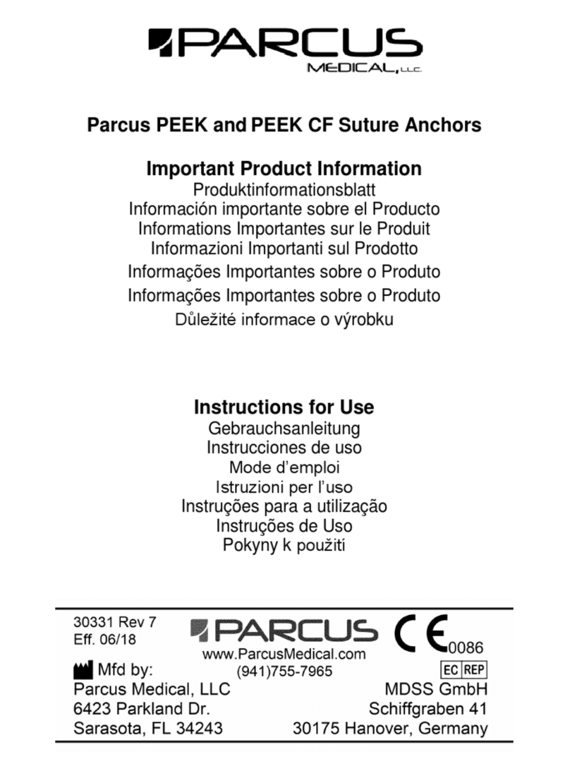 PARCUS MEDICAL PEEK Instructions for use
