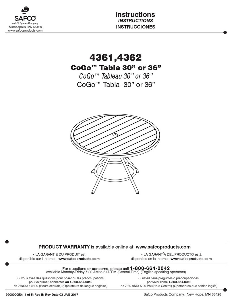 LDI Spaces SAFCO CoGo 4361 User manual