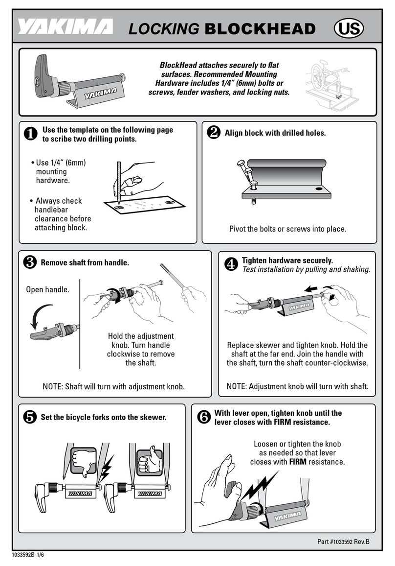 Yakima BLOCKHEAD manual Yakima BLOCKHEAD manual