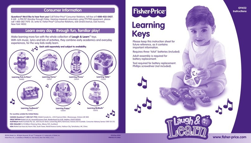 Fisher-Price Laugh & Learn Learning Keys instructions