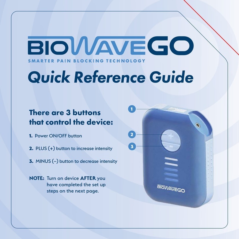 Biowave BioWaveGO Quick reference guide