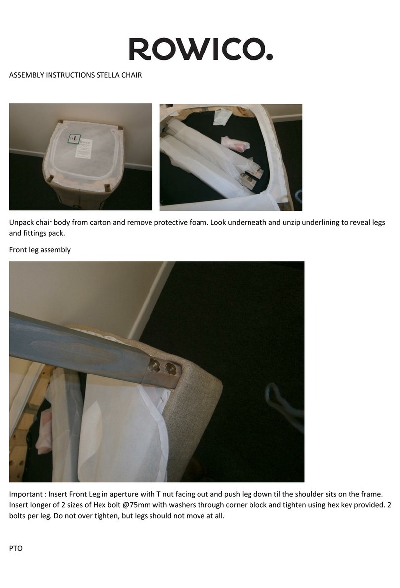 Rowico STELLA Assembly instructions