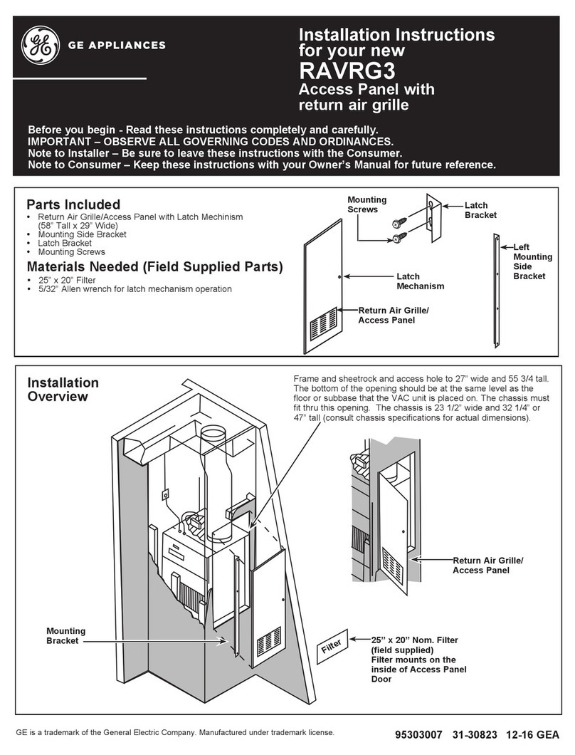 GE RAVRG3 installation instructions