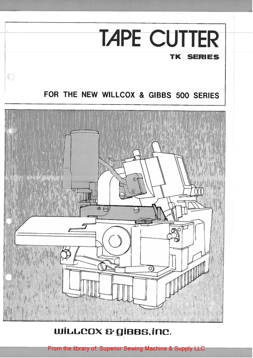 Willcox & Gibbs TK Series manual