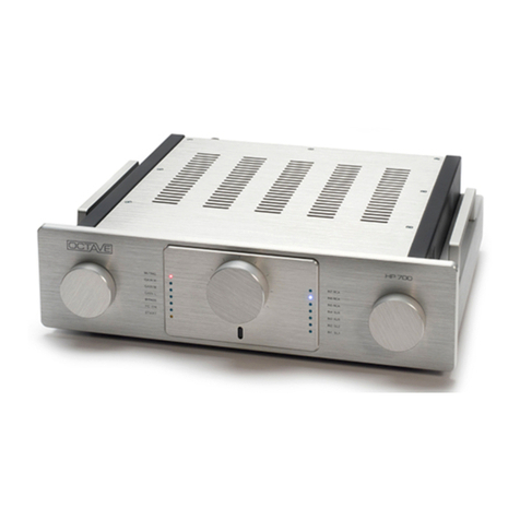 Octave HP 700 User manual Octave HP 700 User manual
