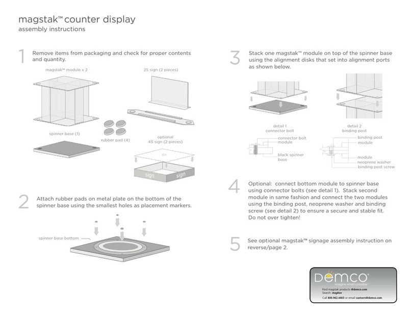 Demco magstak Assembly instructions