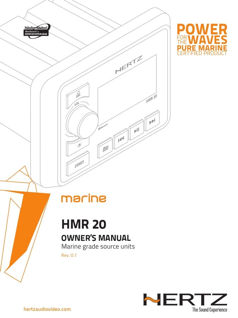 Hertz marine HMR 20 owner's manual