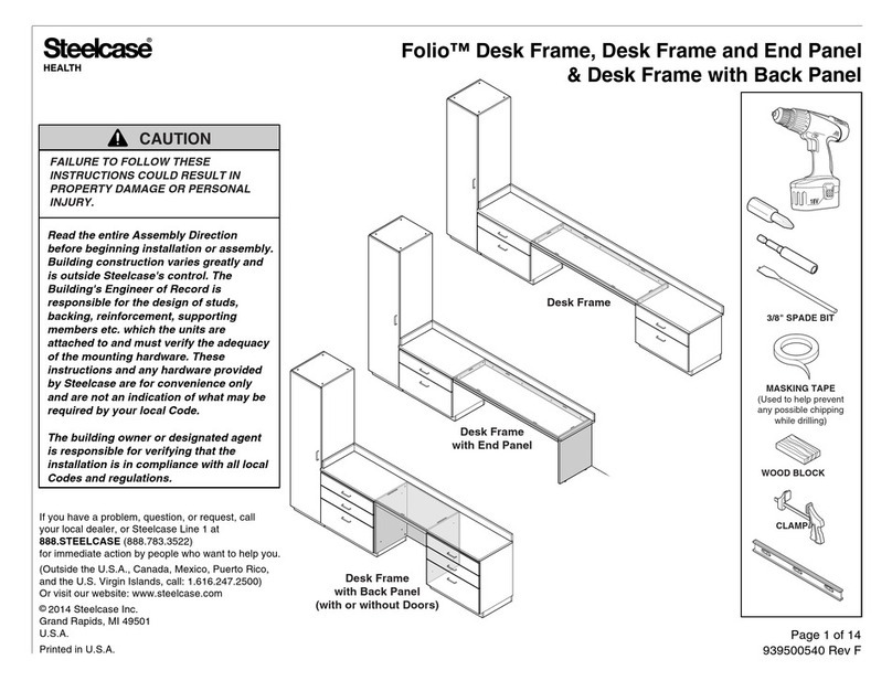 Steelcase Folio Desk Frame manual