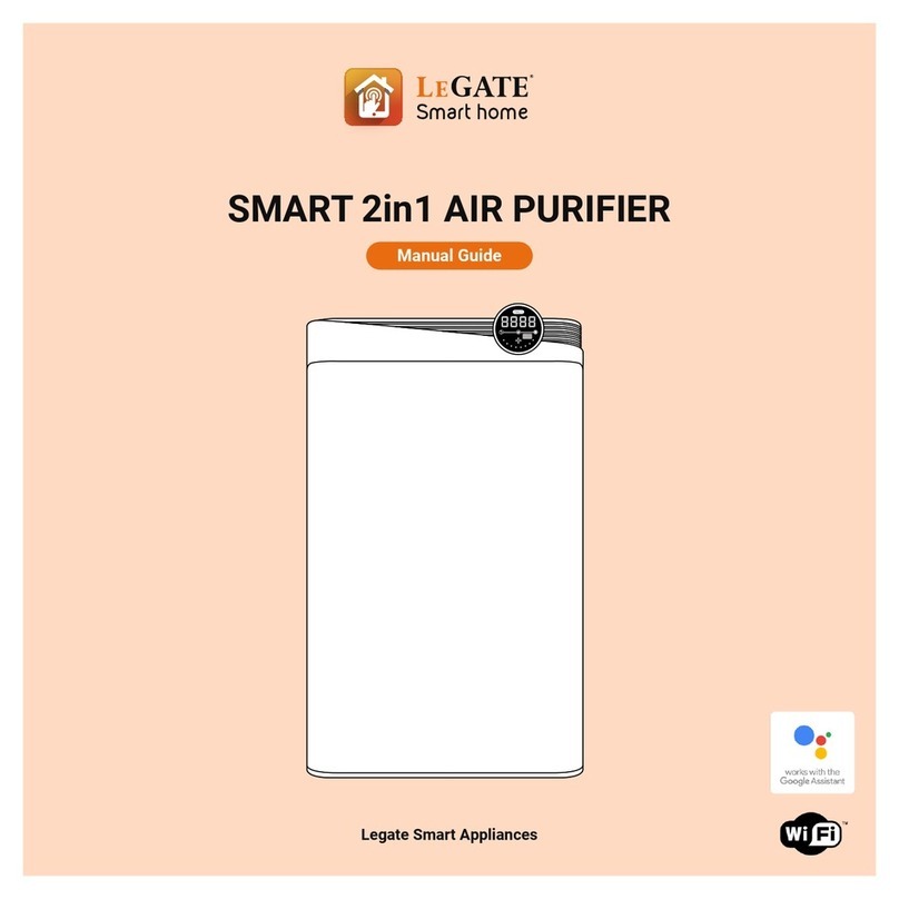 legate SMART 2in1 AIR PURIFIER Assembly instructions