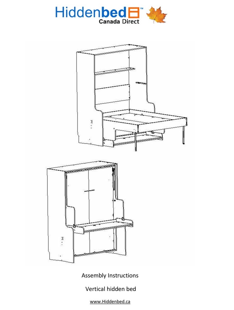 Hiddenbed Vertical hidden bed Assembly instructions