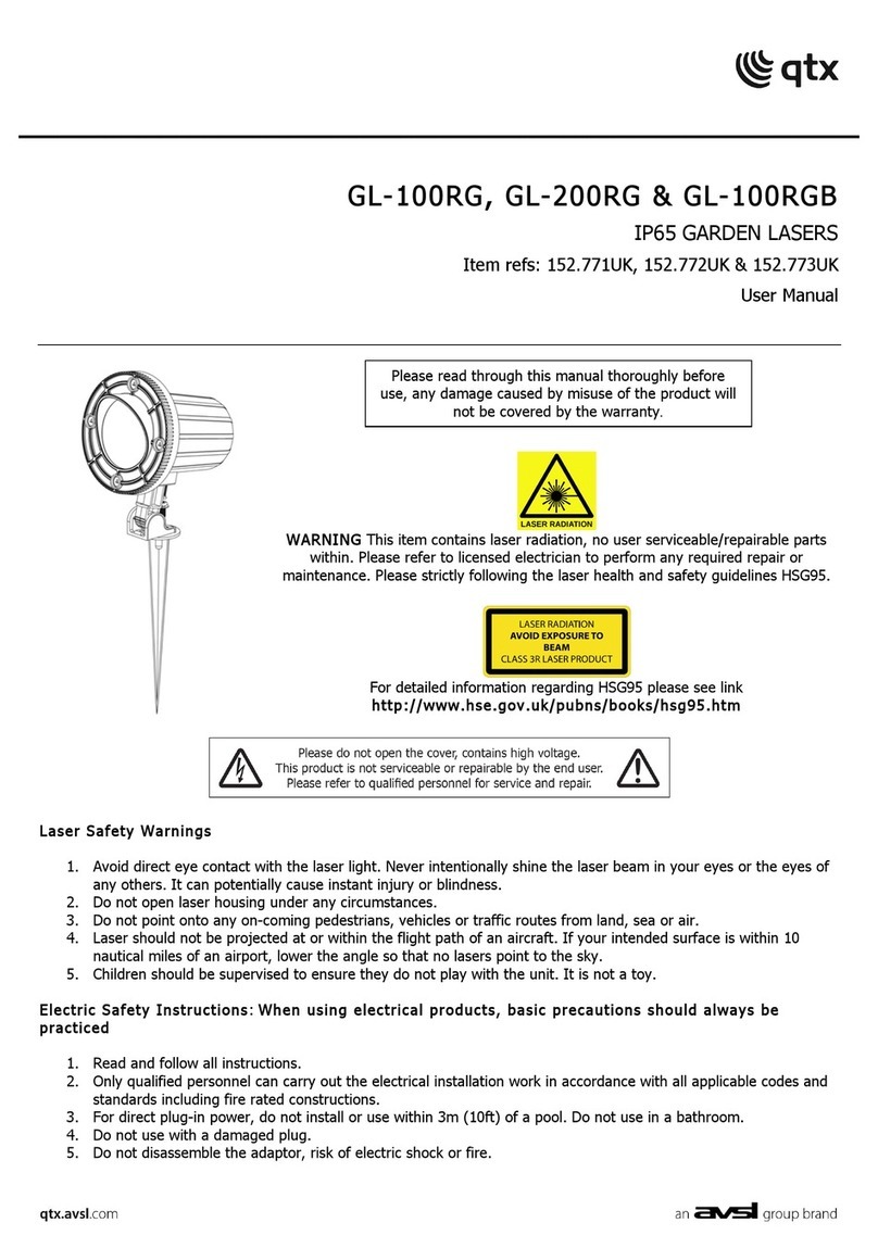 Avsl qtx GL-100RG user manual