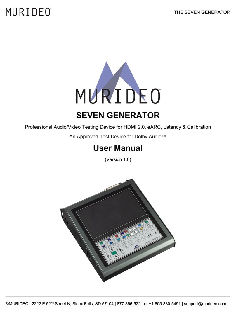 Murideo THE SEVEN GENERATOR user manual