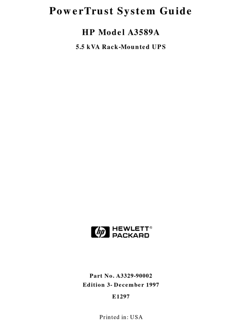 HP PowerTrust A3589A User manual