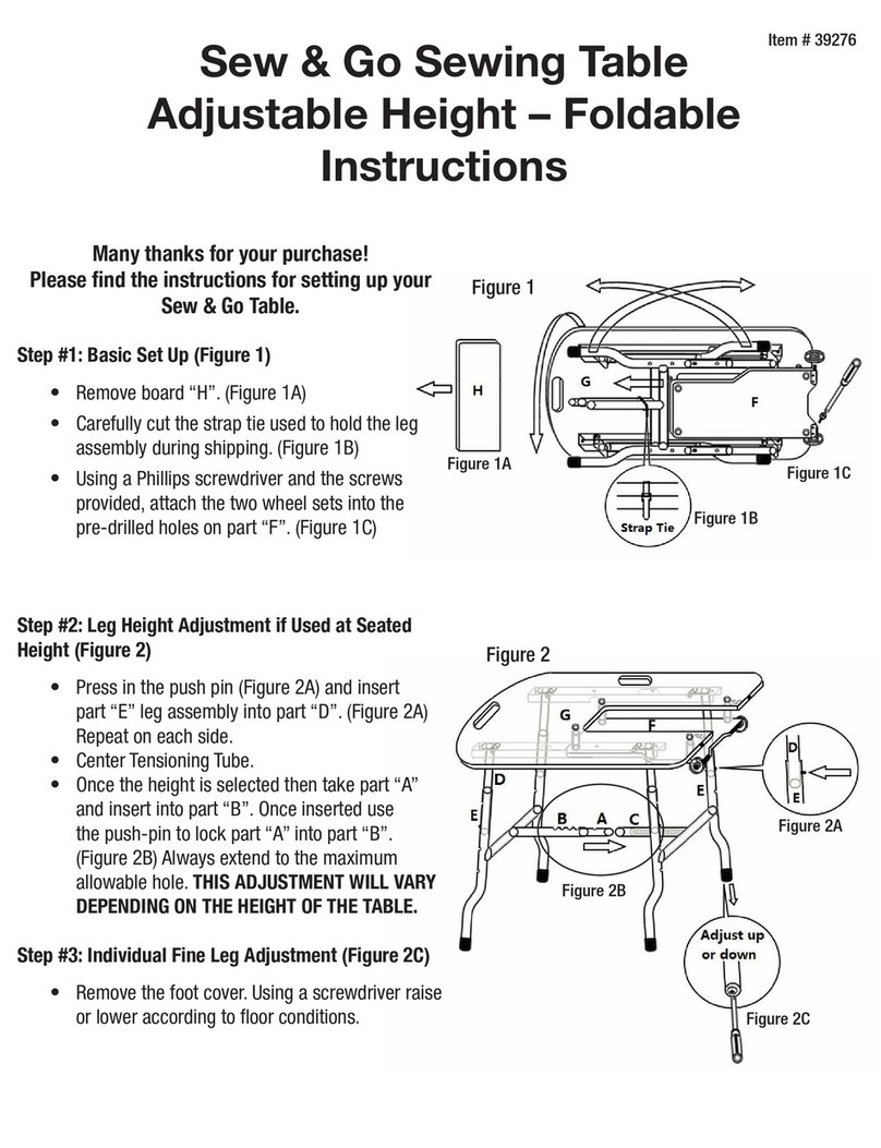 Sullivans Sew & Go instructions