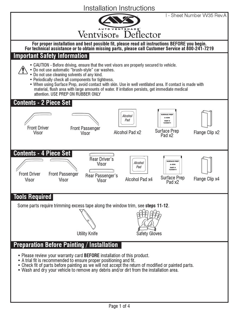 AVS Ventvisor User manual