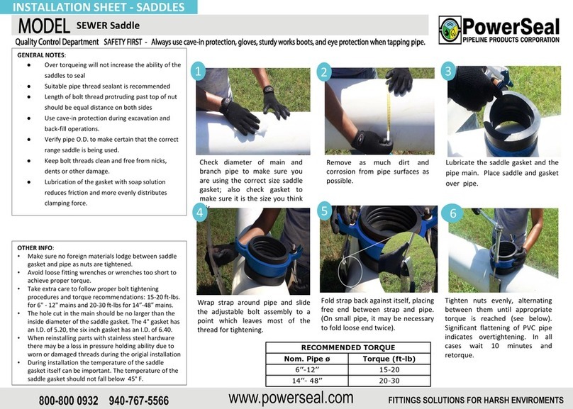 PowerSeal SEWER Installation sheet