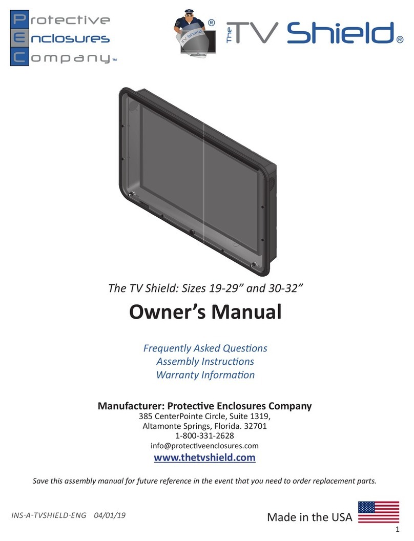 Protective Enclosures Company The TV Shield owner's manual