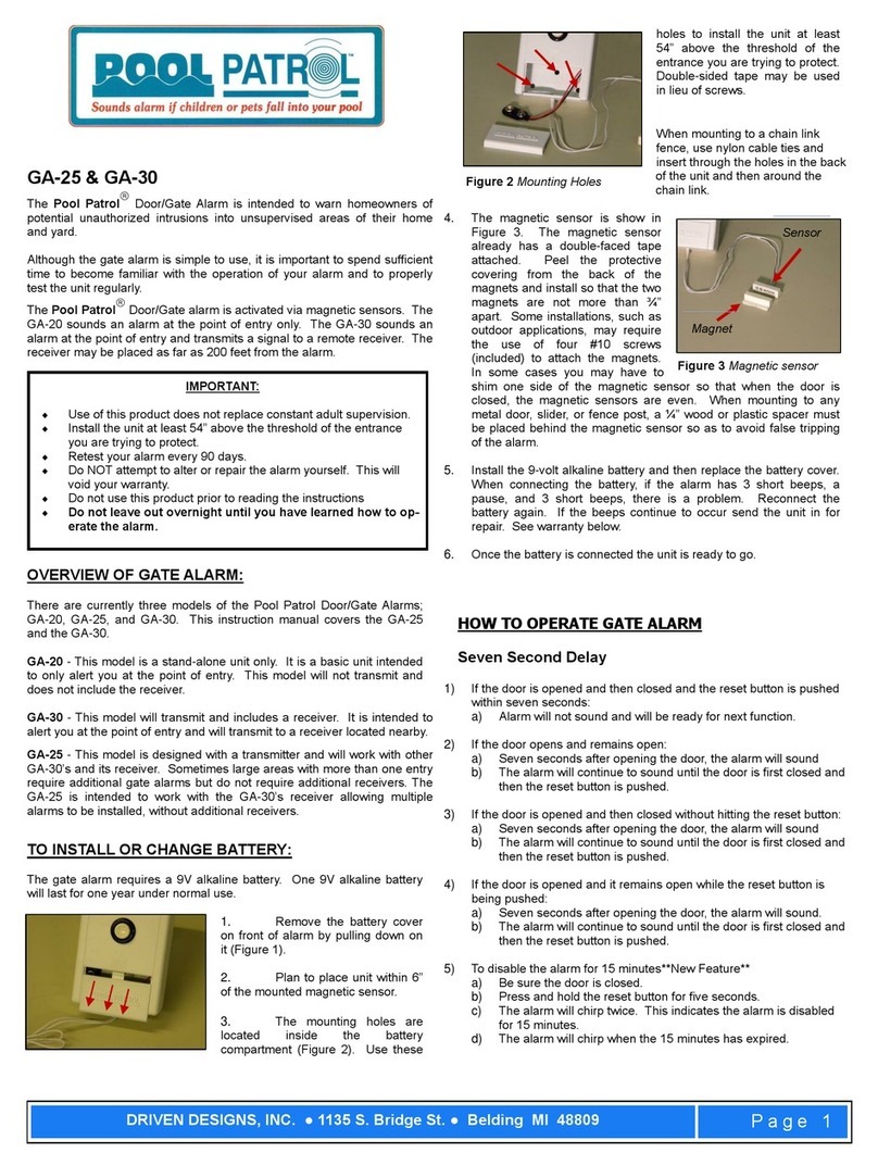 Pool Patrol GA-25 manual