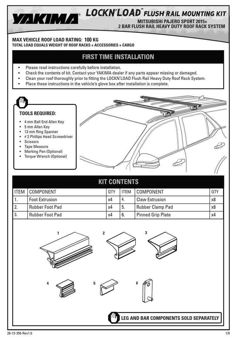 Yakima LOCKN'LOAD 8000356 User manual Yakima LOCKN'LOAD 8000356 User manual