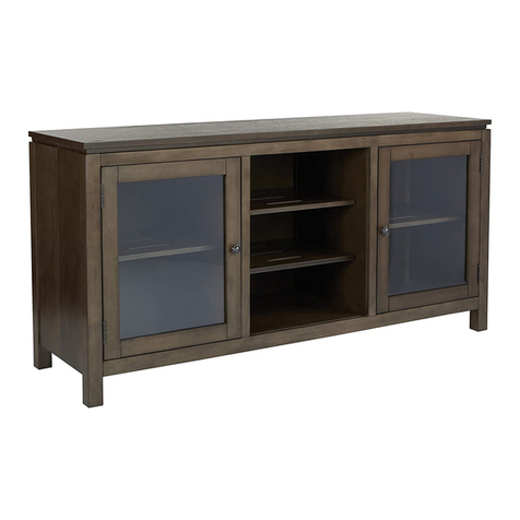 OSP Home Furnishings SPOKANE FOLDING TV CONSOLE Assembly instructions OSP Home Furnishings SPOKANE FOLDING TV CONSOLE Assembly instructions