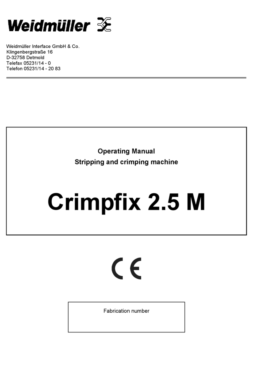 Weidmuller Crimpfix 2.5 M operating manual