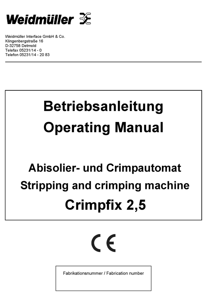 Weidmuller Crimpfix 2,5 operating manual Weidmuller Crimpfix 2,5 operating manual