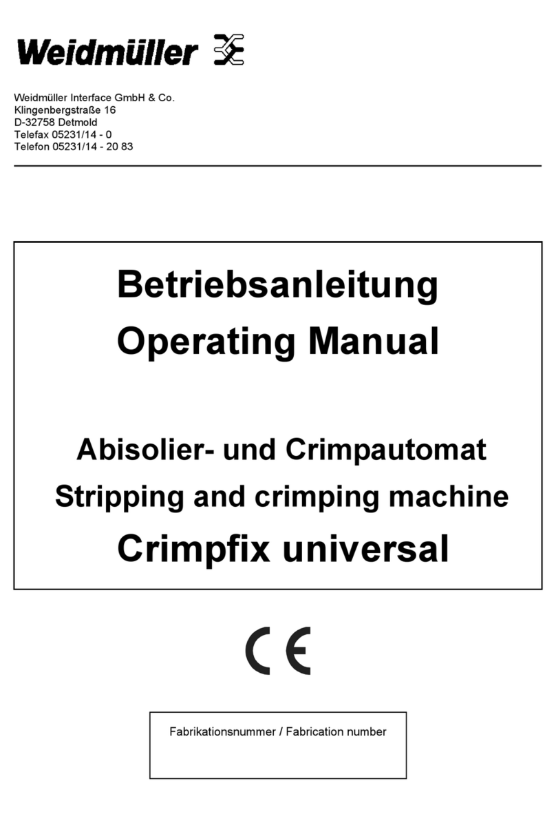 Weidmuller Crimpfix universal operating manual