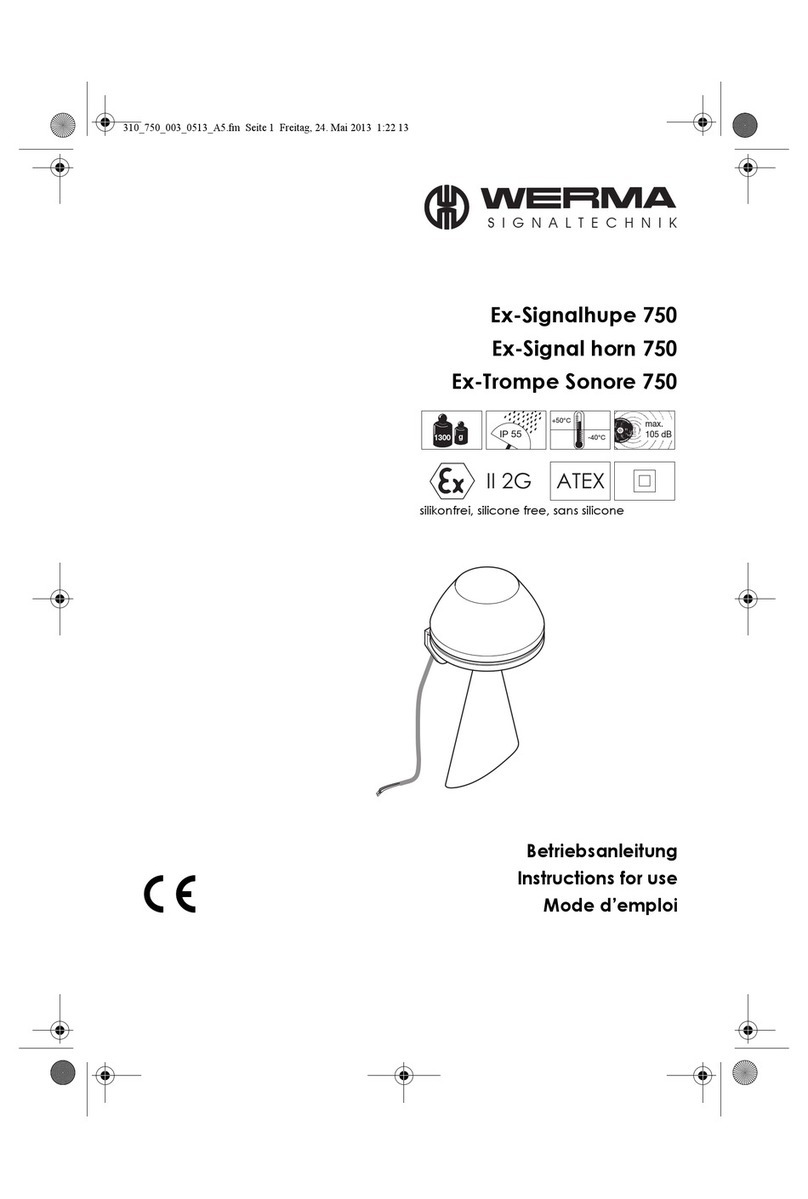WERMA Signaltechnik 750 Instructions for use