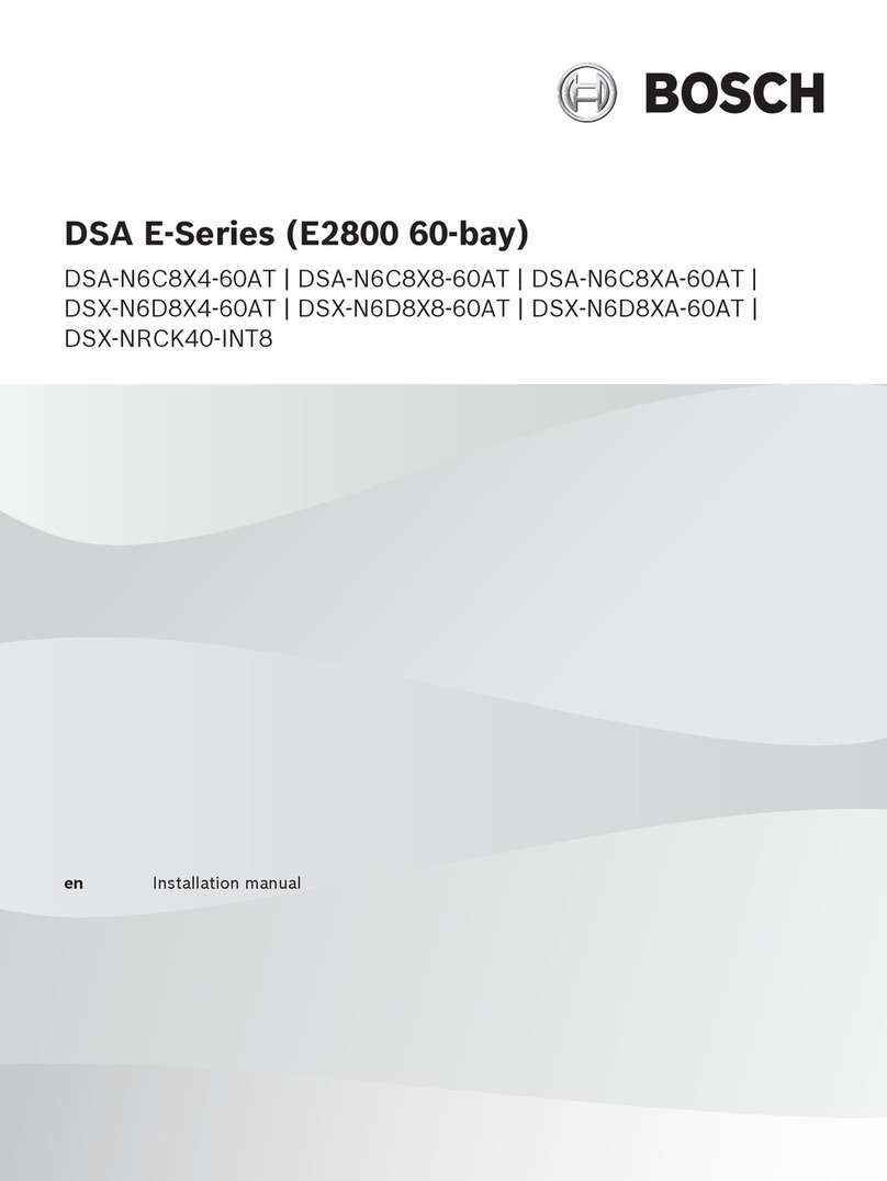Bosch DSA E Series User manual Bosch DSA E Series User manual
