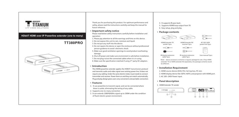Epcom TITANIUM TT380PRO manual