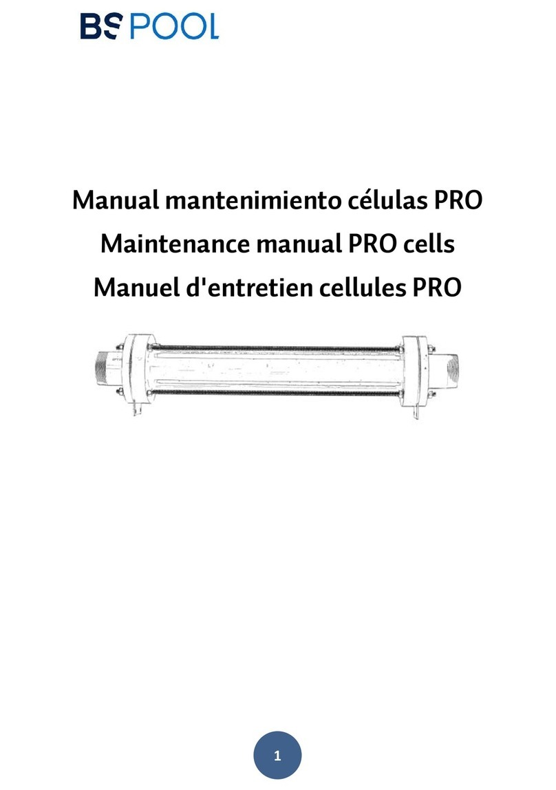 BS POOL PRO Series Maintenance manual BS POOL PRO Series Maintenance manual