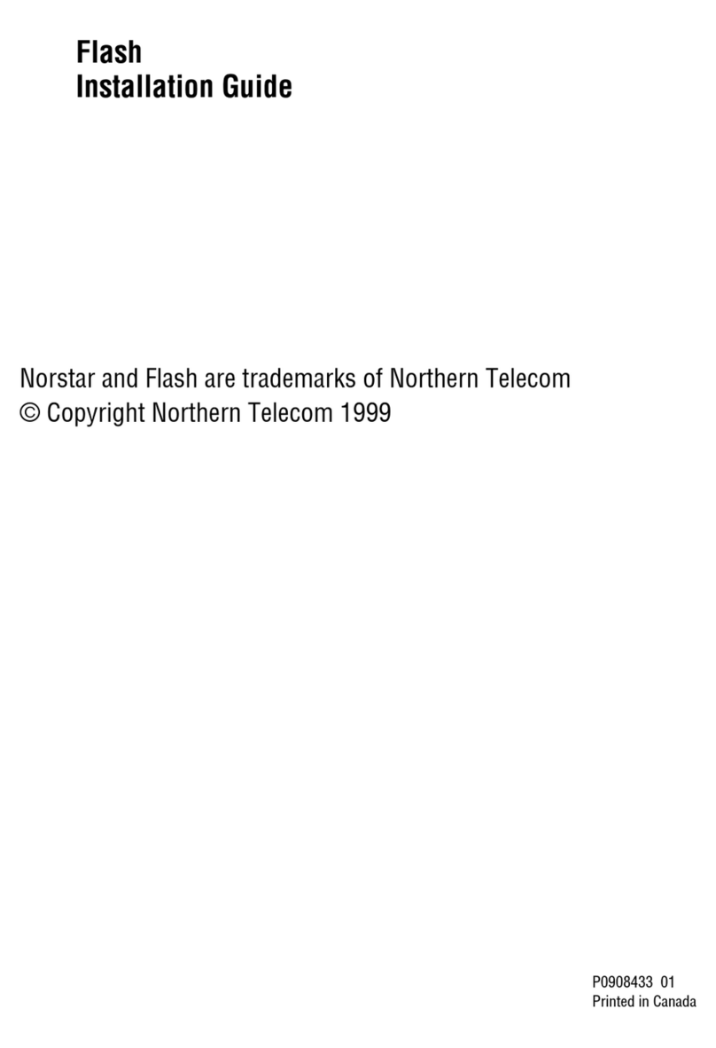 Northern Telecom Flash Voice Mail Light 2 installation guide