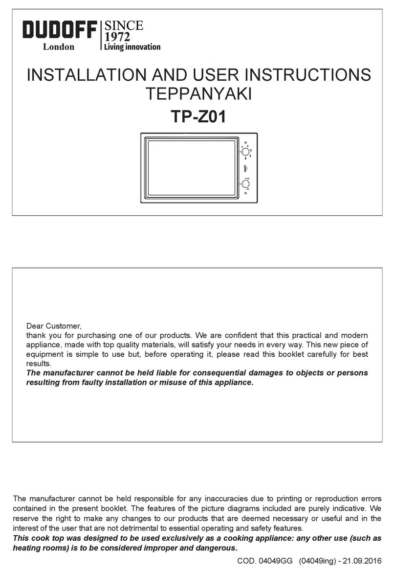 DUDOFF TP-Z01 Installation and user instructions