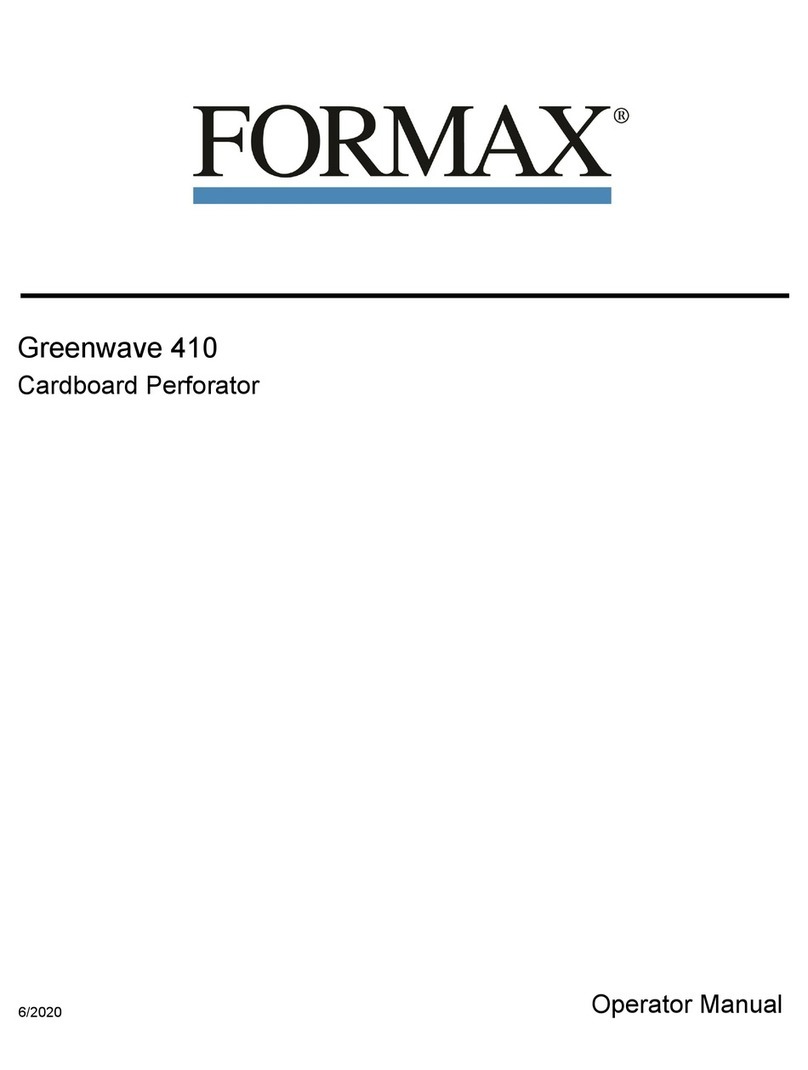 Formax Greenwave 410 User manual