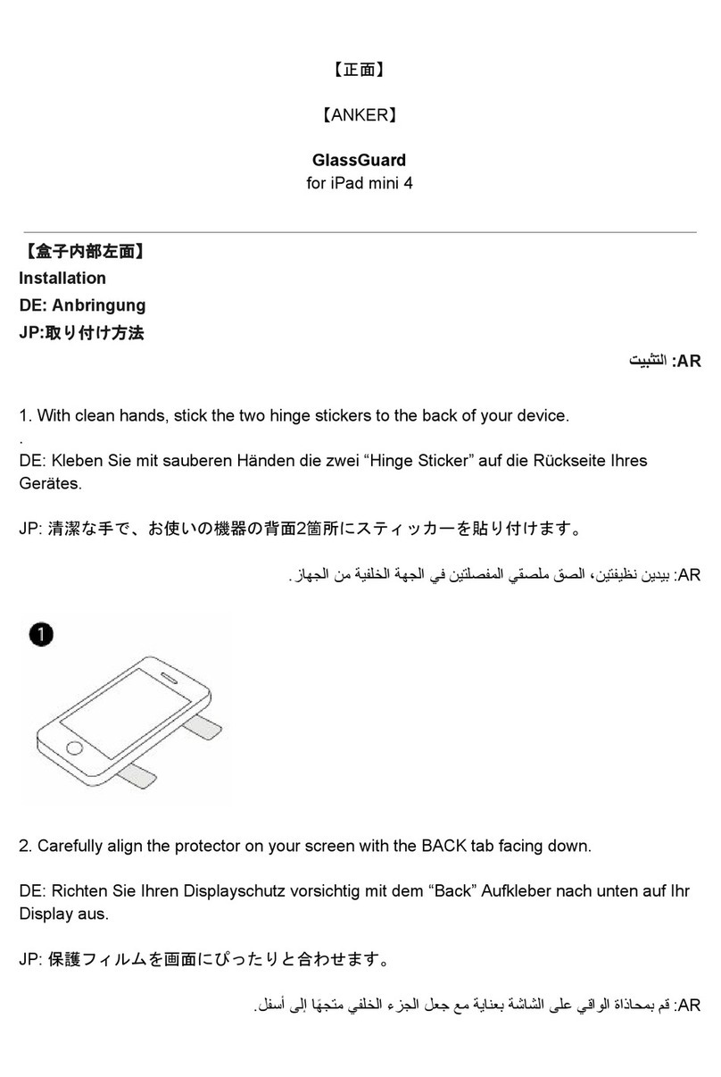 Anker GlassGuard A7400 manual
